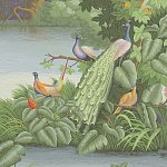 Обои ручная роспись Le Brésil Eden варинант исполнения - 1 | Loft Concept в Санкт-петербурге