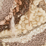 Овальный Современный Гобелен Абстракция в бежевых тонах Shallow варинант исполнения - 5 | Loft Concept в Санкт-петербурге