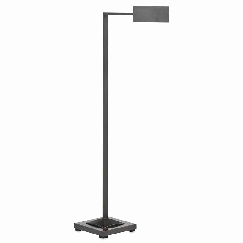 Торшер с прямоугольным абажуром Favorite Floor lamp Никель Латунь Темная бронза в Санкт-петербурге | Loft Concept 