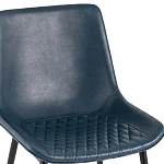 Стул с обивкой из экокожи темно-синего цвета RHOMBUSES UPHOLSTERY варинант исполнения - 6 | Loft Concept в Санкт-петербурге