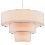 Люстра круглая трехъярусная с тканевыми абажурами Light Soft Glow варинант исполнения - 3 | Loft Concept в Санкт-петербурге