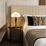 Настольная лампа c абажуром в форме купола из натурального камня  Heavenly Harmony варинант исполнения - 5 | Loft Concept в Санкт-петербурге