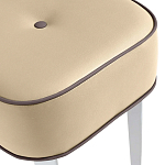 Квадратный мягкий пуф на белых ножках Winton Pouf Square варинант исполнения - 20 | Loft Concept в Санкт-петербурге