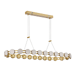 Люстра овальная с круглыми светодиодными источниками света Maxine Light варинант исполнения - 3 | Loft Concept в Санкт-петербурге