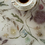 Журнальный стол из эпоксидной смолы с цветами White Flowers Epoxy Resin Coffee Table варинант исполнения - 3 | Loft Concept в Санкт-петербурге