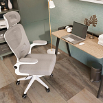 Кресло для компьютерного стола Easement Grey&White варинант исполнения - 9 | Loft Concept в Санкт-петербурге