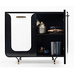 Черно-белый распашной комод Accordo варинант исполнения - 3 | Loft Concept в Санкт-петербурге