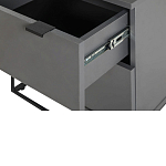 Тумба прикроватная цвета графит с ящиками Strict Lines варинант исполнения - 5 | Loft Concept в Санкт-петербурге