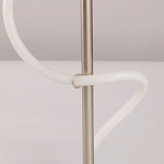 Настольная лампа белым изогнутым плафоном на круглой подставке Luke Lampco Tracer Lamp варинант исполнения - 10 | Loft Concept в Санкт-петербурге