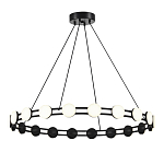 Люстра кольцевая с круглыми светодиодными источниками света Maxine Light варинант исполнения - 1 | Loft Concept в Санкт-петербурге