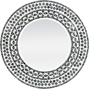 Настенное зеркало Black and white mosaic