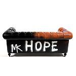 Диван Честерфильд граффити graffiti Orange Sofa натуральная кожа варинант исполнения - 5 | Loft Concept в Санкт-петербурге