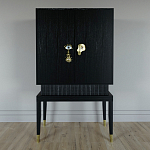 Кабинетный шкаф Elsa Dreams Black с 2-мя ящиками варинант исполнения - 5 | Loft Concept в Санкт-петербурге