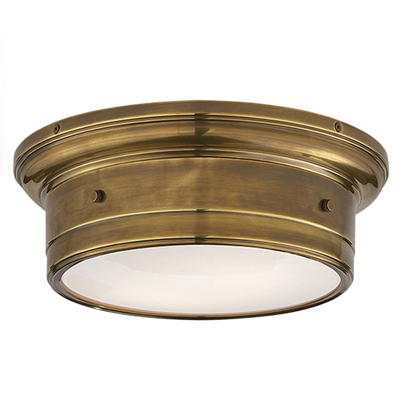 Потолочный светильник круглый цвета состаренная латунь Modern Simple Ceiling Light Латунь Белый Потолочный светильник круглый цвета состаренная латунь Modern Simple Ceiling Light Латунь Белый в Санкт-петербурге | Loft Concept