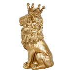 Статуэтка лев с детализированной гривой и изящной короной Lion Crown  варинант исполнения - 2 | Loft Concept в Санкт-петербурге