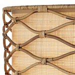 Подвесной светильник  из кованого железа и абажуром из ротанга Wicker Furniture варинант исполнения - 1 | Loft Concept в Санкт-петербурге