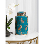 Ваза фарфоровая с крышкой Leopard Ccollection варинант исполнения - 3 | Loft Concept в Санкт-петербурге