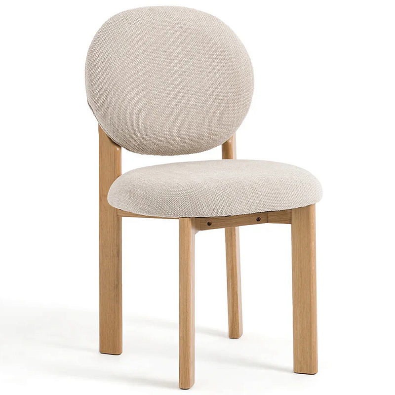 Деревянный стул из массива дуба Reed Oak Chair Древесина Бежевый в Санкт-петербурге | Loft Concept 