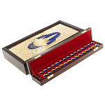 Нарды настольные из натурального камня лазурит и долерит Backgammon from Stone варинант исполнения - 5 | Loft Concept в Санкт-петербурге