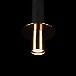 Подвесной светильник с узким цилиндрическим плафоном и золотым металлическим декором Concrete Pipe варинант исполнения - 7 | Loft Concept в Санкт-петербурге