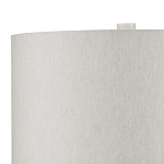 Настольная лампа мраморная с тканевым цилиндрическим абажуром Sharpened варинант исполнения - 2 | Loft Concept в Санкт-петербурге