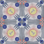 Плитка дизайнерская с узором Элемент варинант исполнения - 3 | Loft Concept в Санкт-петербурге