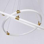 Люстра подвесная с двумя пересекающимися белыми светодиоидными кольцами Luke Lampco Tracer Lamp варинант исполнения - 8 | Loft Concept в Санкт-петербурге