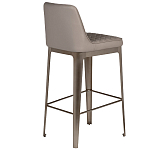 Стул барный светло-серый из экокожи Spectacular High Bar Stool варинант исполнения - 2 | Loft Concept в Санкт-петербурге