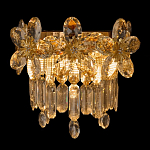 Бра с декоративными элементами в виде крупных хрустальных цветов Palace Gardens варинант исполнения - 2 | Loft Concept в Санкт-петербурге