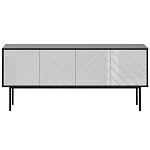 Длинная тумба с зеркальным декором Serena варинант исполнения - 4 | Loft Concept в Санкт-петербурге