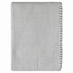 Плед из шерсти мериноса серого цвета 130×180 см Gray Waves варинант исполнения - 1 | Loft Concept в Санкт-петербурге