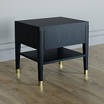 Прикроватная тумбочка с ящиком Elsa Dreams Black варинант исполнения - 4 | Loft Concept в Санкт-петербурге