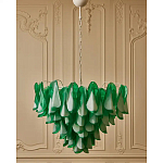 Люстра из стеклянных зеленых лепестков Petalled Illuminator варинант исполнения - 4 | Loft Concept в Санкт-петербурге