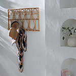 Настенная вешалка из ротанга Wila Wall Hanger L варинант исполнения - 2 | Loft Concept в Санкт-петербурге
