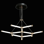 Люстра с геометрической конструкцией из вытянутых цилиндрических плафонов Hex Scaffold  варинант исполнения - 3 | Loft Concept в Санкт-петербурге