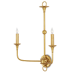 Бра настенное золотого цвета в форме подсвечника Graceful Smoothness варинант исполнения - 2 | Loft Concept в Санкт-петербурге