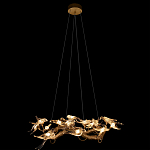 Люстра подвесная с прозрачными стеклянными птичками на ветвях Диаметр 80 см Serip Voa варинант исполнения - 3 | Loft Concept в Санкт-петербурге