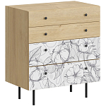Комод с принтом на ящиках Elise Chest of Drawers варинант исполнения - 14 | Loft Concept в Санкт-петербурге