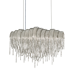 Люстра подвесная с металлическими цепочками и изогнутыми металлическими дугами 72 см Atlantis Chain варинант исполнения - 1 | Loft Concept в Санкт-петербурге