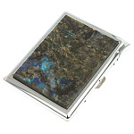 Портсигар на 10 сигарет с газовой зажигалкой из натурального камня Лабрадор Stone Cigarettes Cases варинант исполнения - 1 | Loft Concept в Санкт-петербурге