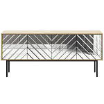 Длинная тумба с зеркальным декором Serena варинант исполнения - 13 | Loft Concept в Санкт-петербурге