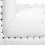 Кушетка белая с мягкой обивкой из велюра Michael Couch варинант исполнения - 6 | Loft Concept в Санкт-петербурге