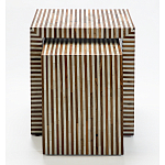 Комплект приставных столиков Stripes Set of tables Beige варинант исполнения - 2 | Loft Concept в Санкт-петербурге