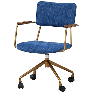 Кресло на колесах Ryan Loft Chair Blue