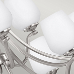 Люстра двухъярусная с белыми матовыми стеклянными плафонами в форме винных бокалов Feiss варинант исполнения - 4 | Loft Concept в Санкт-петербурге