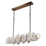 Подвесной светильник с фигурными элементами из белого алебастра Cryptocrystalline Stone варинант исполнения - 5 | Loft Concept в Санкт-петербурге