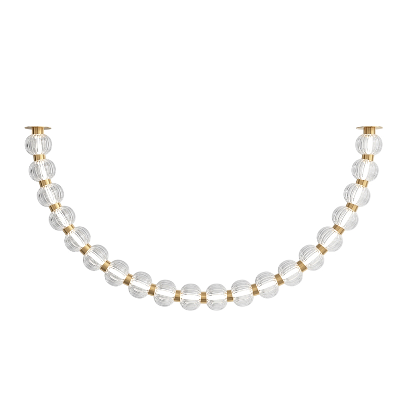 Потолочный светильник Amulet 3000К 36Вт Золотой Прозрачный в Санкт-петербурге | Loft Concept 