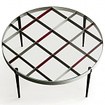 Дизайнерский круглый кофейный стол со стеклянной столешницей Gio Ponti D.555.1 Coffee Table варинант исполнения - 5 | Loft Concept в Санкт-петербурге