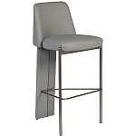 Стул барный серый с обивкой из экокожи Special Support варинант исполнения - 1 | Loft Concept в Санкт-петербурге