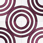 Дизайнерская плитка с узором Мишень варинант исполнения - 1 | Loft Concept в Санкт-петербурге